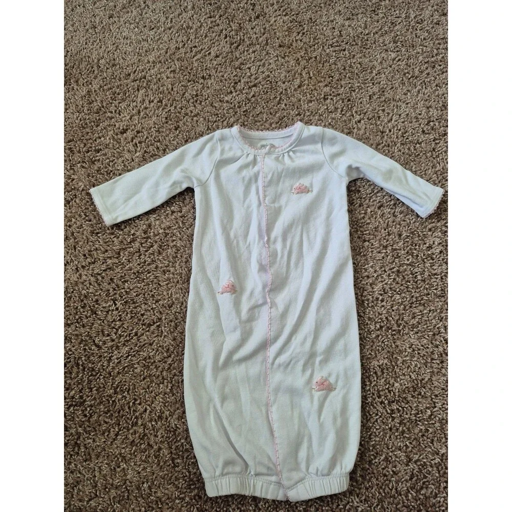 Mudpie bunny gown size 0-3 months 100% cotton